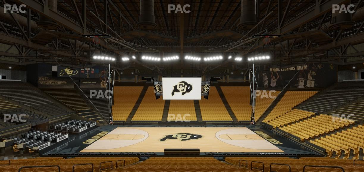 CU Events Center - Section Chairback 21 Seat View