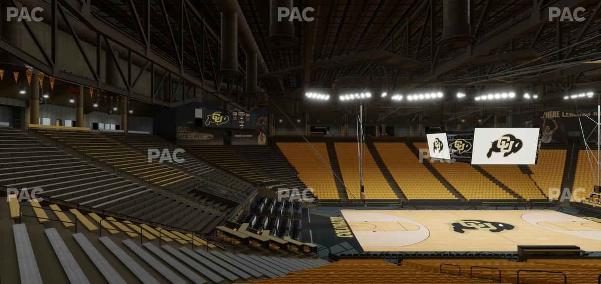 CU Events Center - Section Chairback 23 Seat View