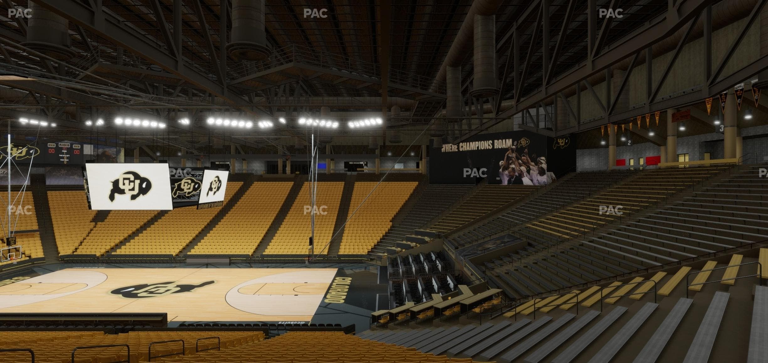 CU Events Center - Section Chairback 7 Seat View