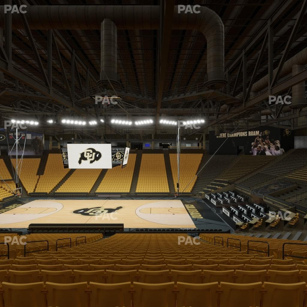 CU Events Center - Section Chairback 8 Seat View