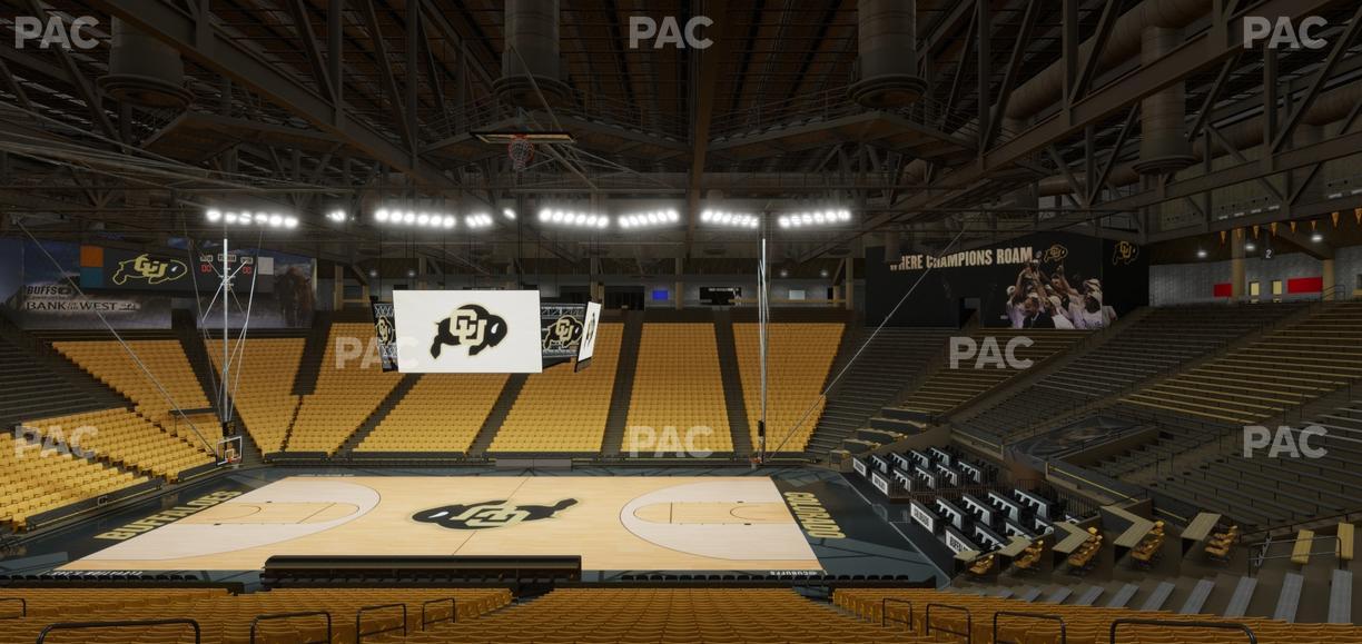 CU Events Center - Section Chairback 8 Seat View