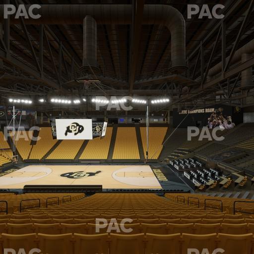 CU Events Center - Section Chairback 8 Seat View