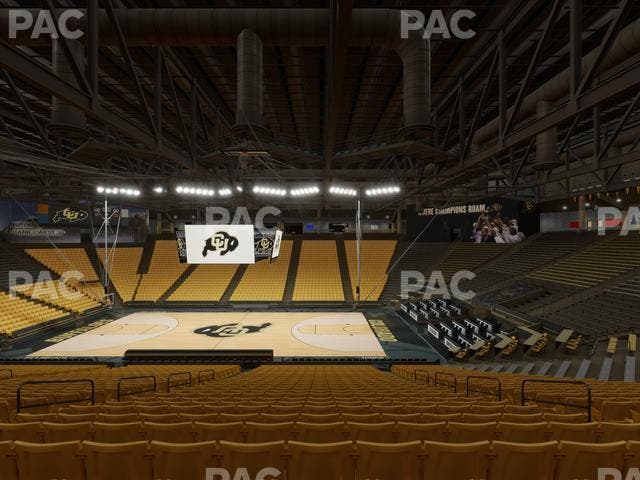 CU Events Center - Section Chairback 8 Seat View