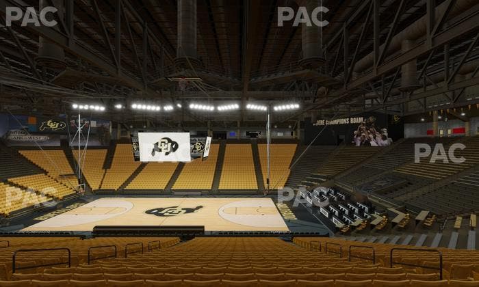CU Events Center - Section Chairback 8 Seat View