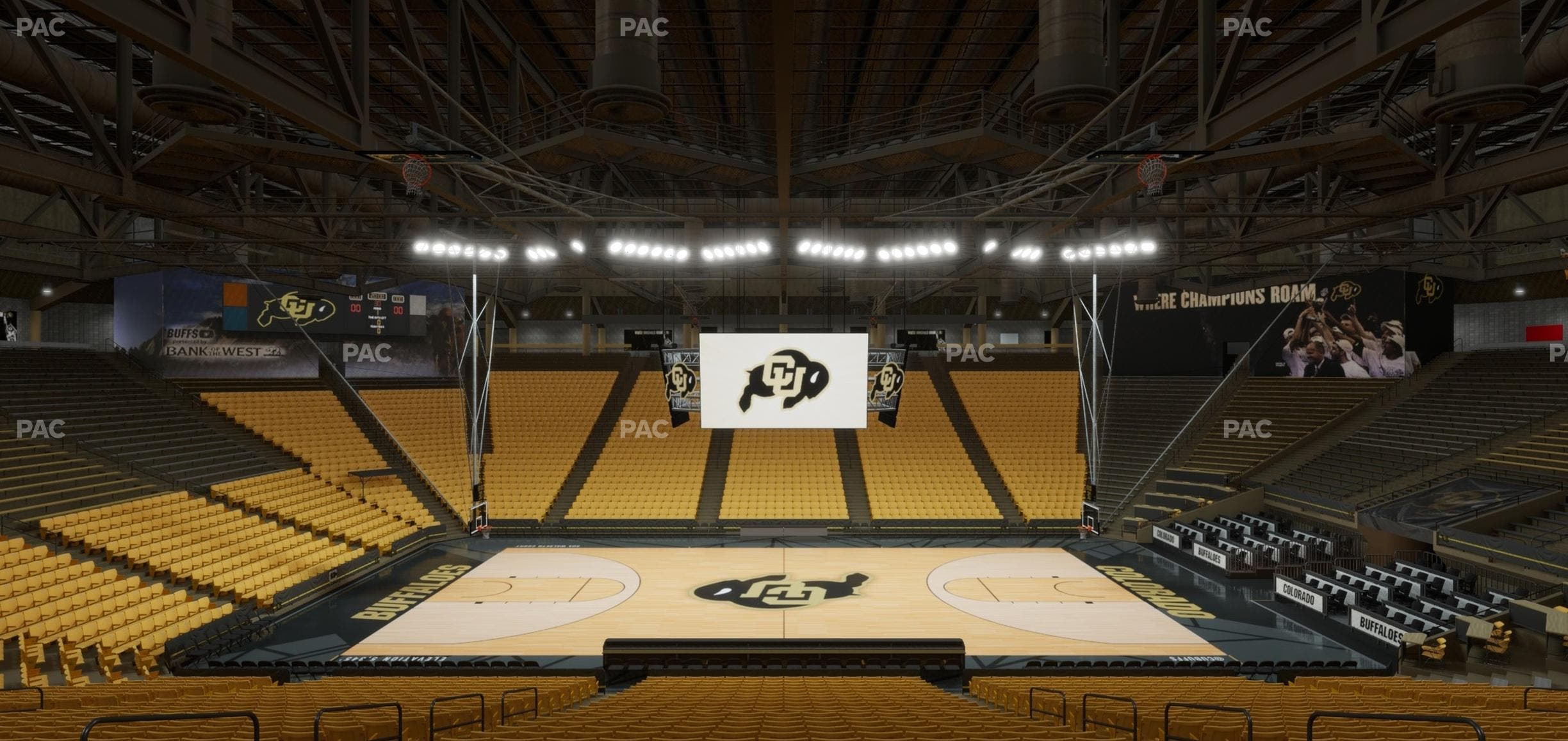 CU Events Center - Section Chairback 9 Seat View