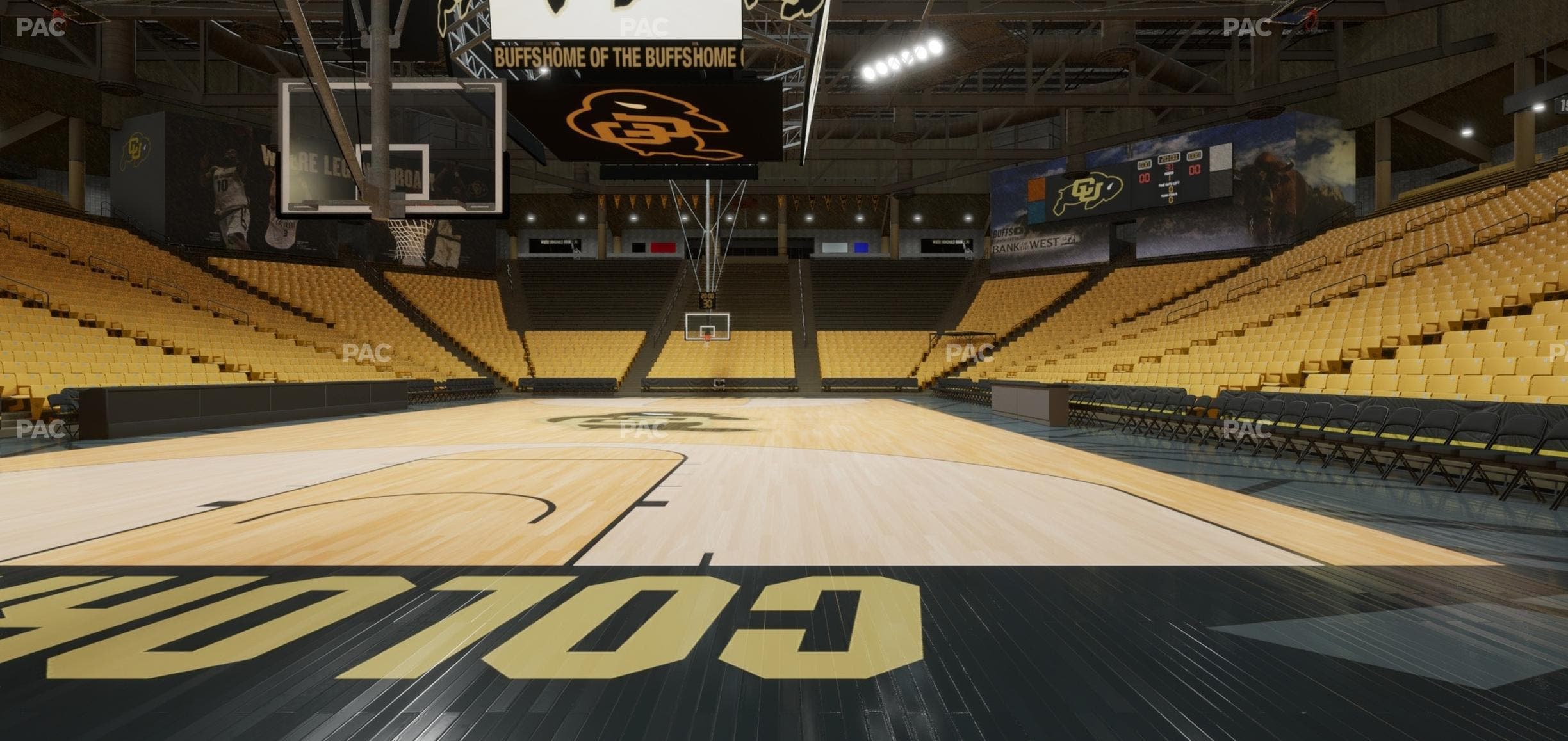 CU Events Center - Section Floor Wc 1 Seat View