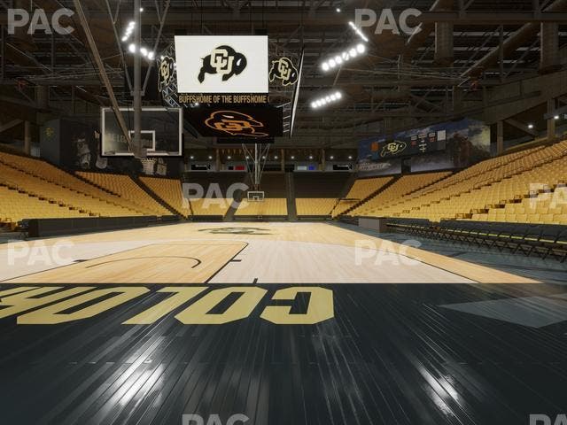 CU Events Center - Section Floor Wc 1 Seat View