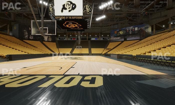 CU Events Center - Section Floor Wc 1 Seat View