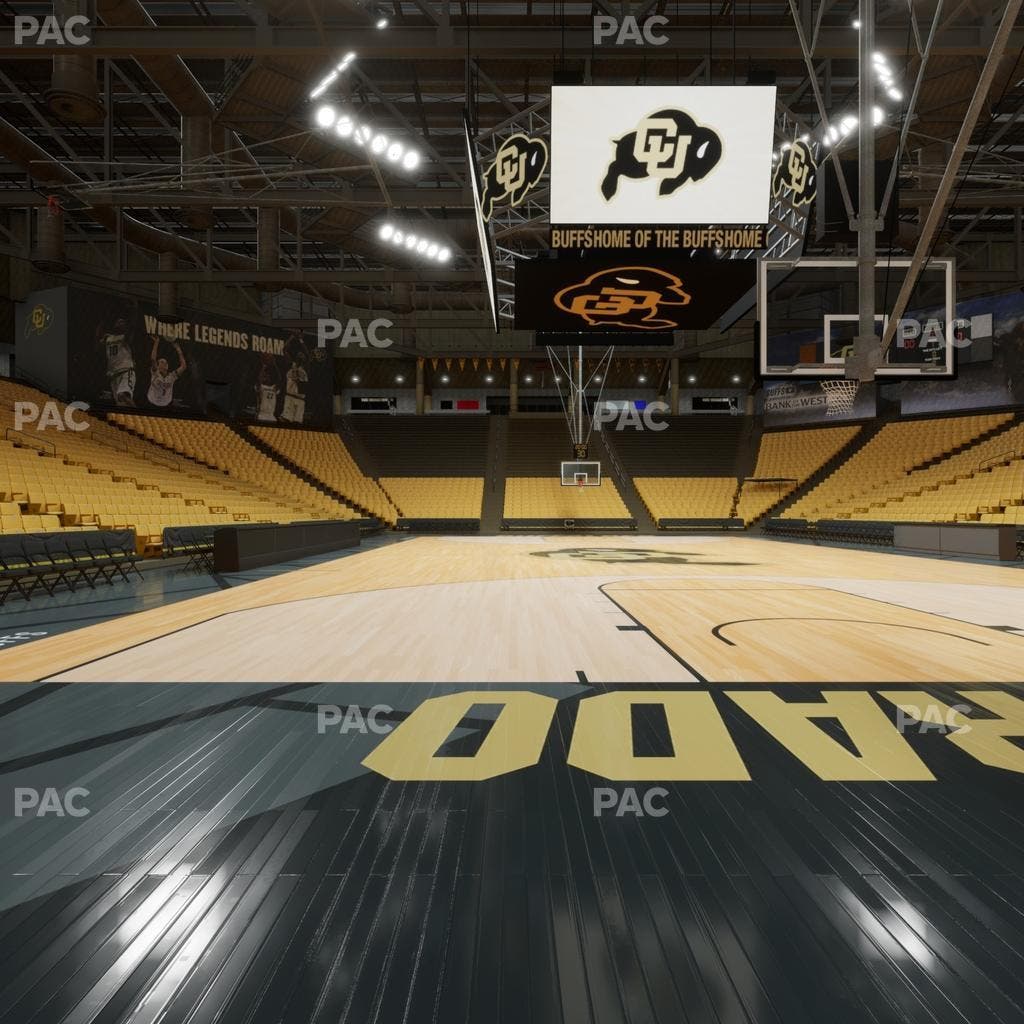 CU Events Center - Section Floor Wc 2 Seat View