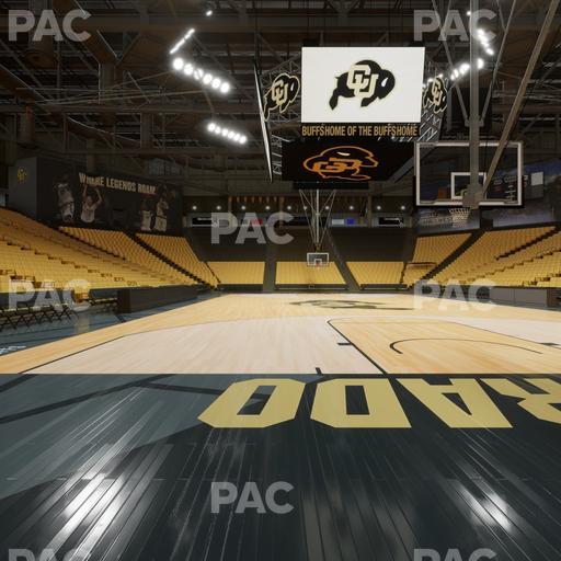 CU Events Center - Section Floor Wc 2 Seat View