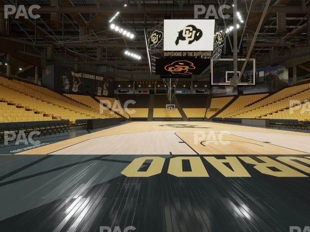 CU Events Center - Section Floor Wc 2 Seat View