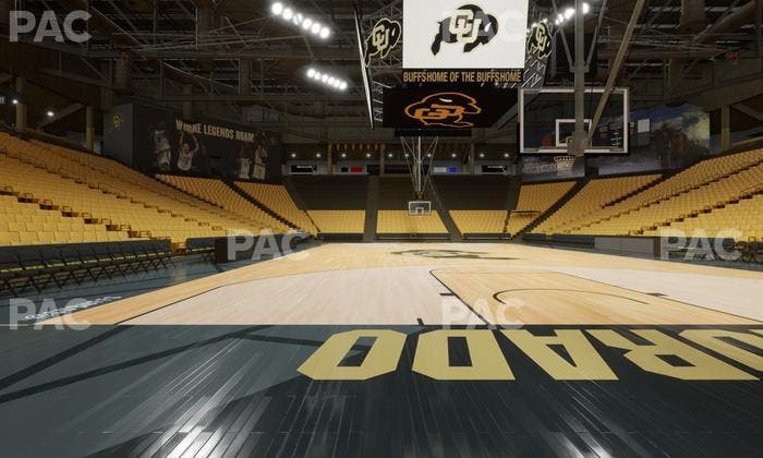 CU Events Center - Section Floor Wc 2 Seat View