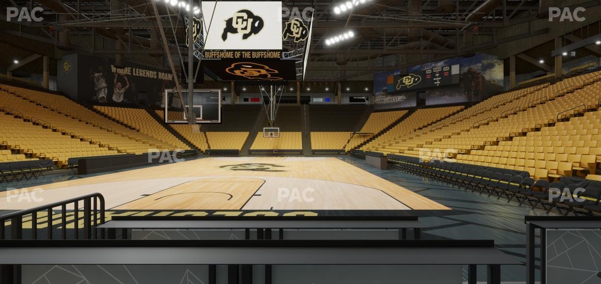 CU Events Center - Section Loge 1 Seat View