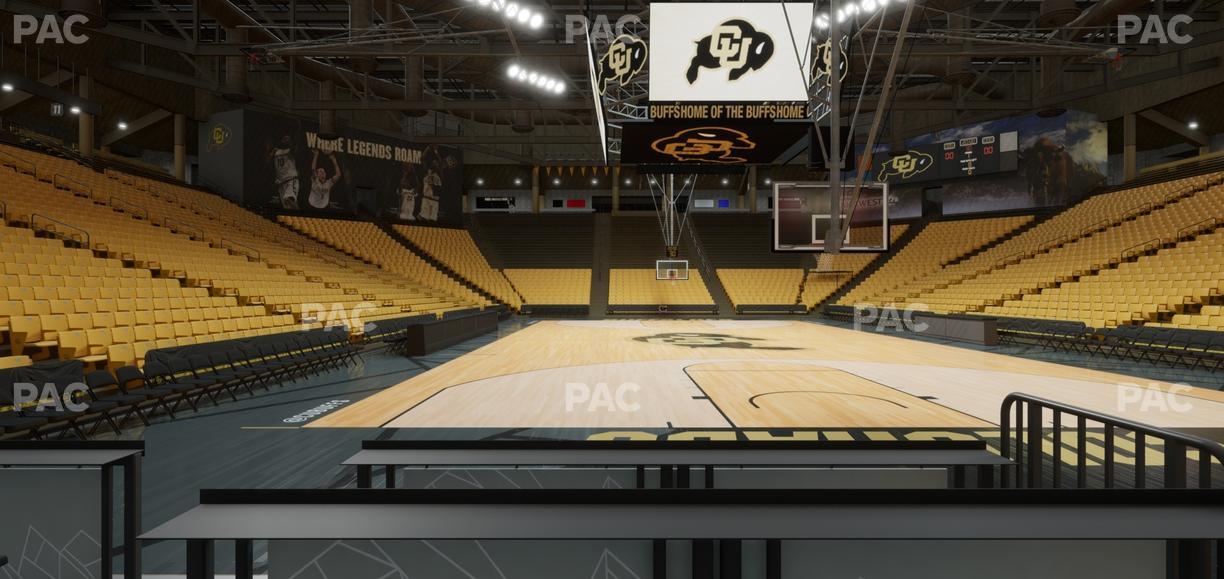 CU Events Center - Section Loge 2 Seat View