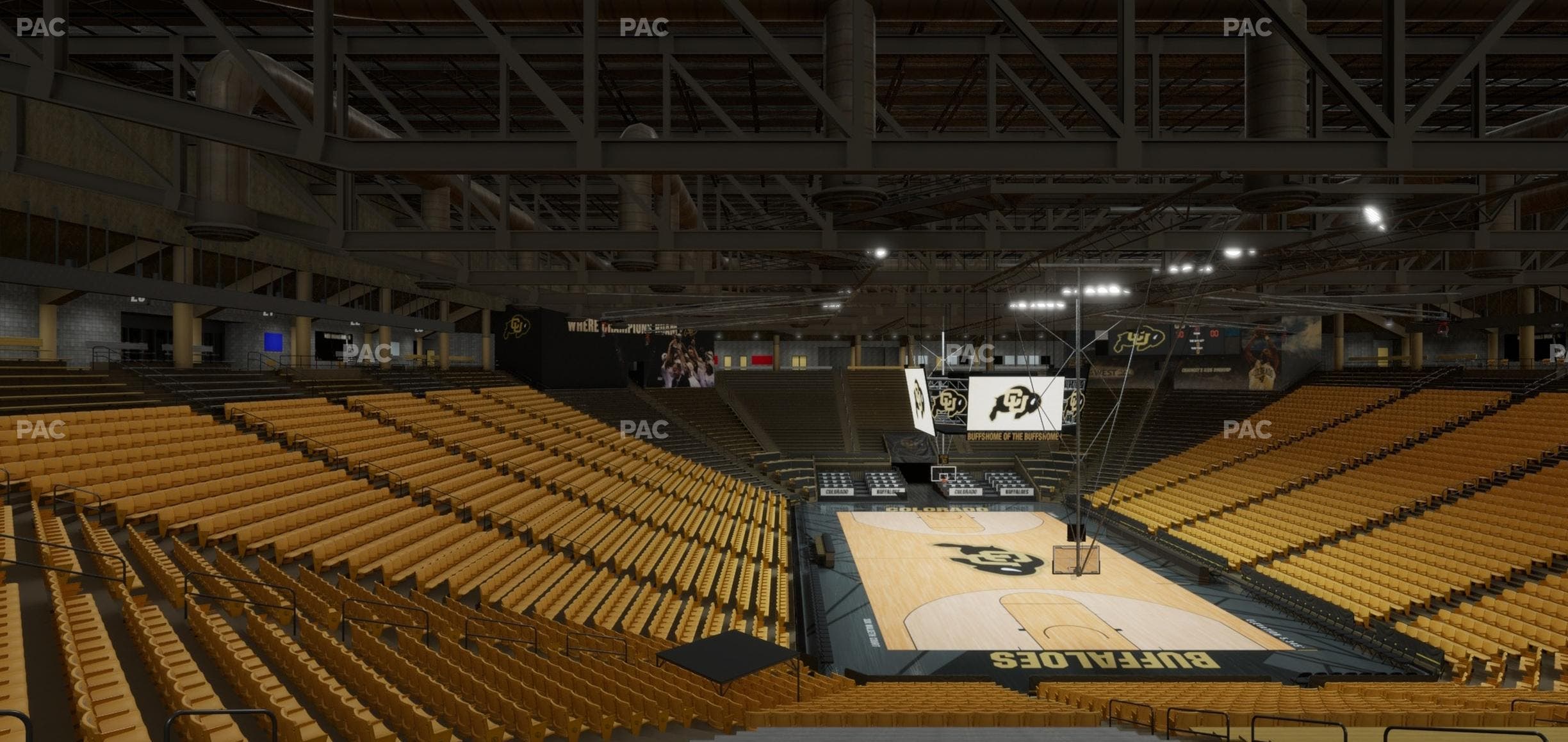 CU Events Center - Section Student Seating 16 Seat View