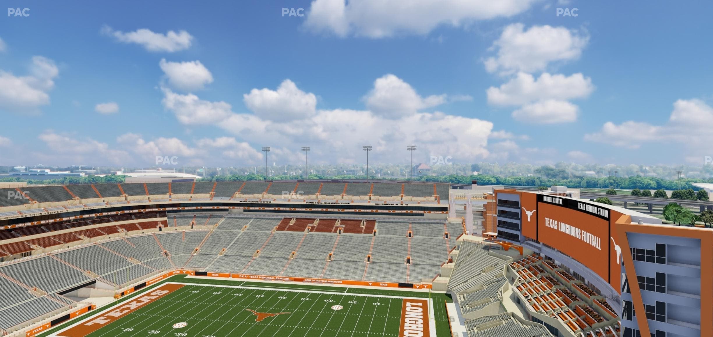 Darrell K Royal - Texas Memorial Stadium - Section 102 Seat View