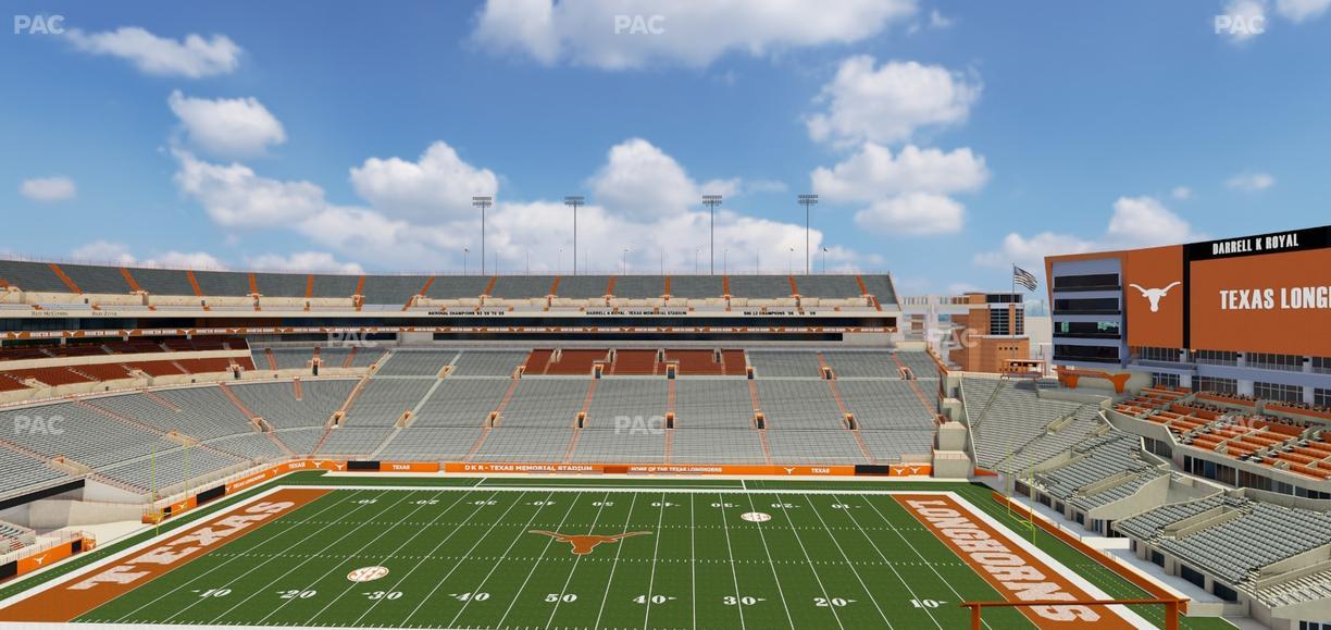Darrell K Royal - Texas Memorial Stadium - Section 104 Seat View