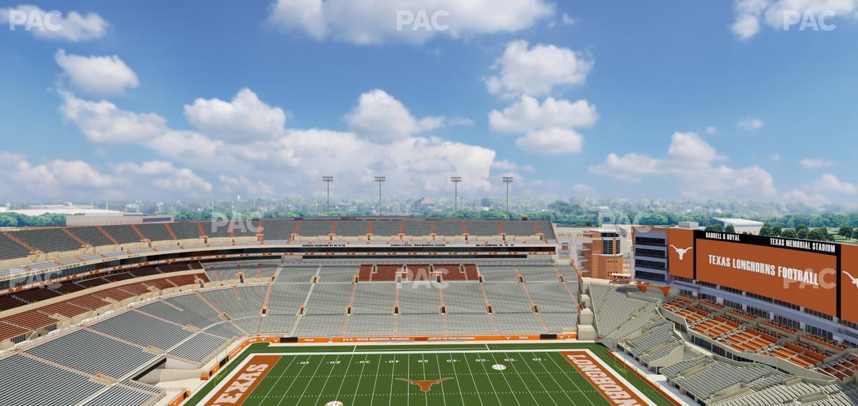 Darrell K Royal - Texas Memorial Stadium - Section 105 Seat View