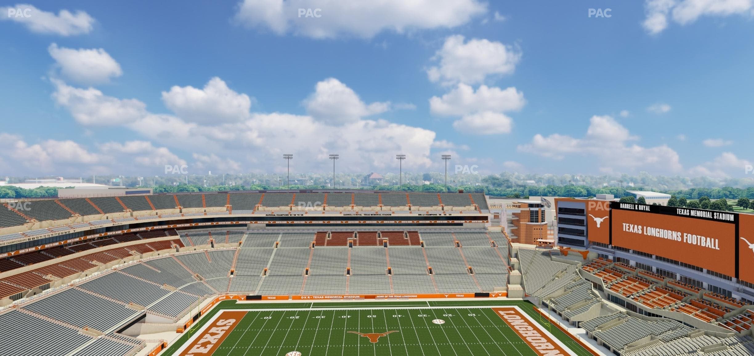Darrell K Royal - Texas Memorial Stadium - Section 105 Seat View