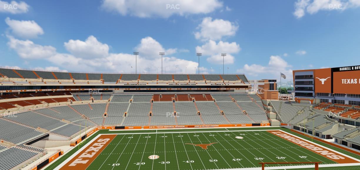 Darrell K Royal - Texas Memorial Stadium - Section 106 Seat View