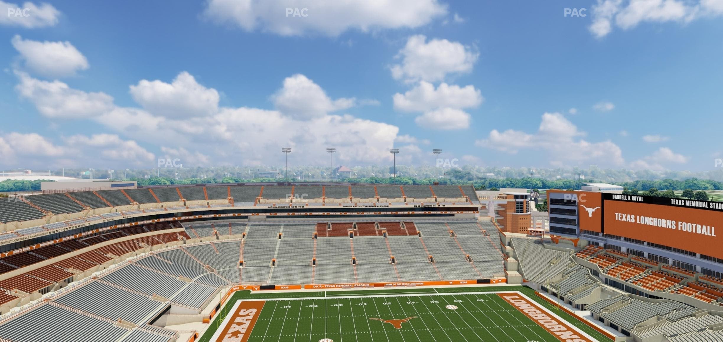 Darrell K Royal - Texas Memorial Stadium - Section 106 Seat View