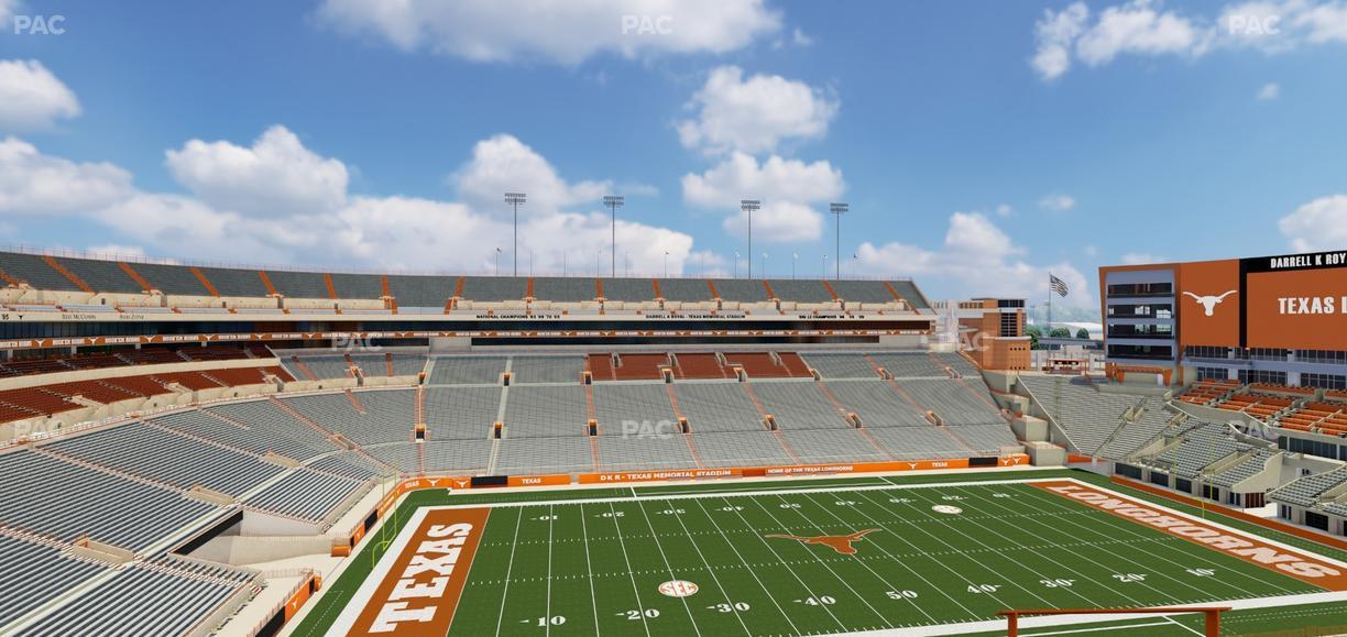Darrell K Royal - Texas Memorial Stadium - Section 107 Seat View