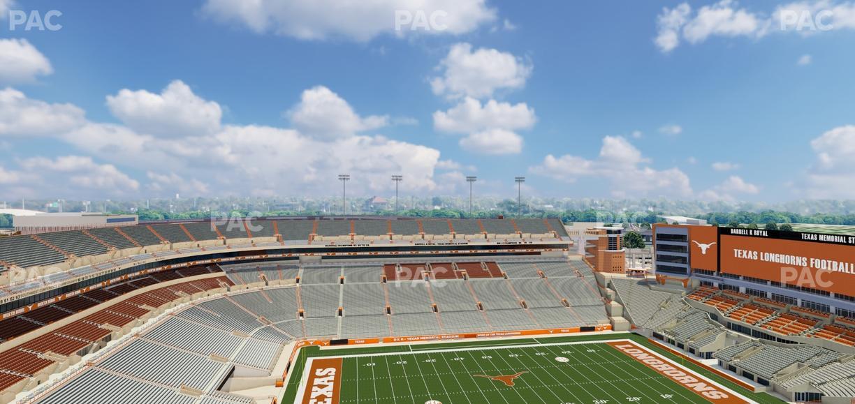 Darrell K Royal - Texas Memorial Stadium - Section 107 Seat View
