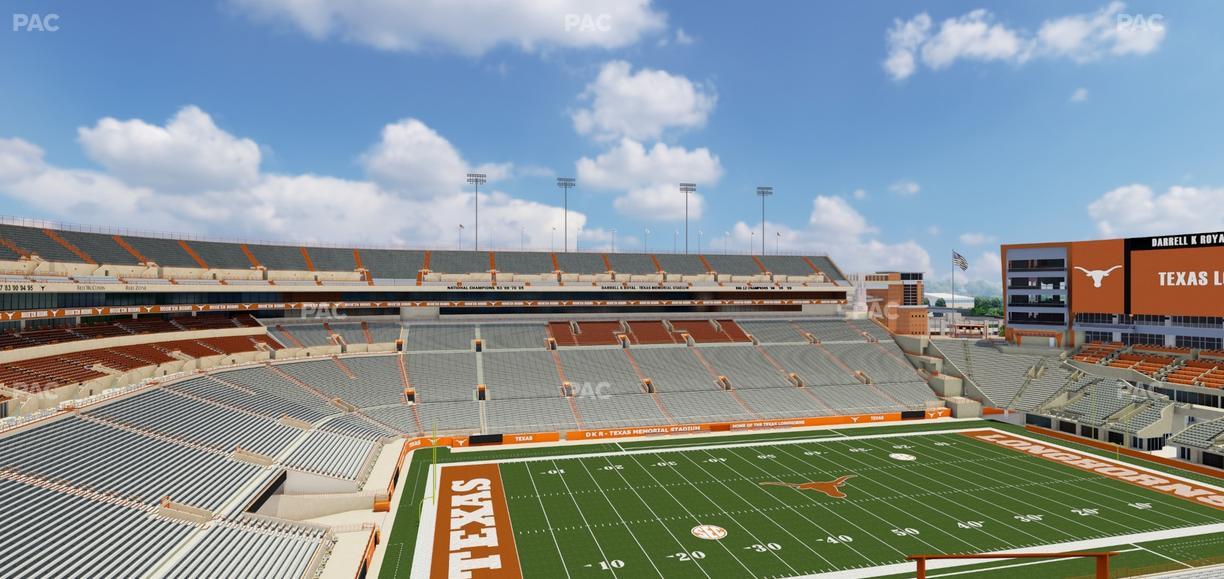 Darrell K Royal - Texas Memorial Stadium - Section 108 Seat View