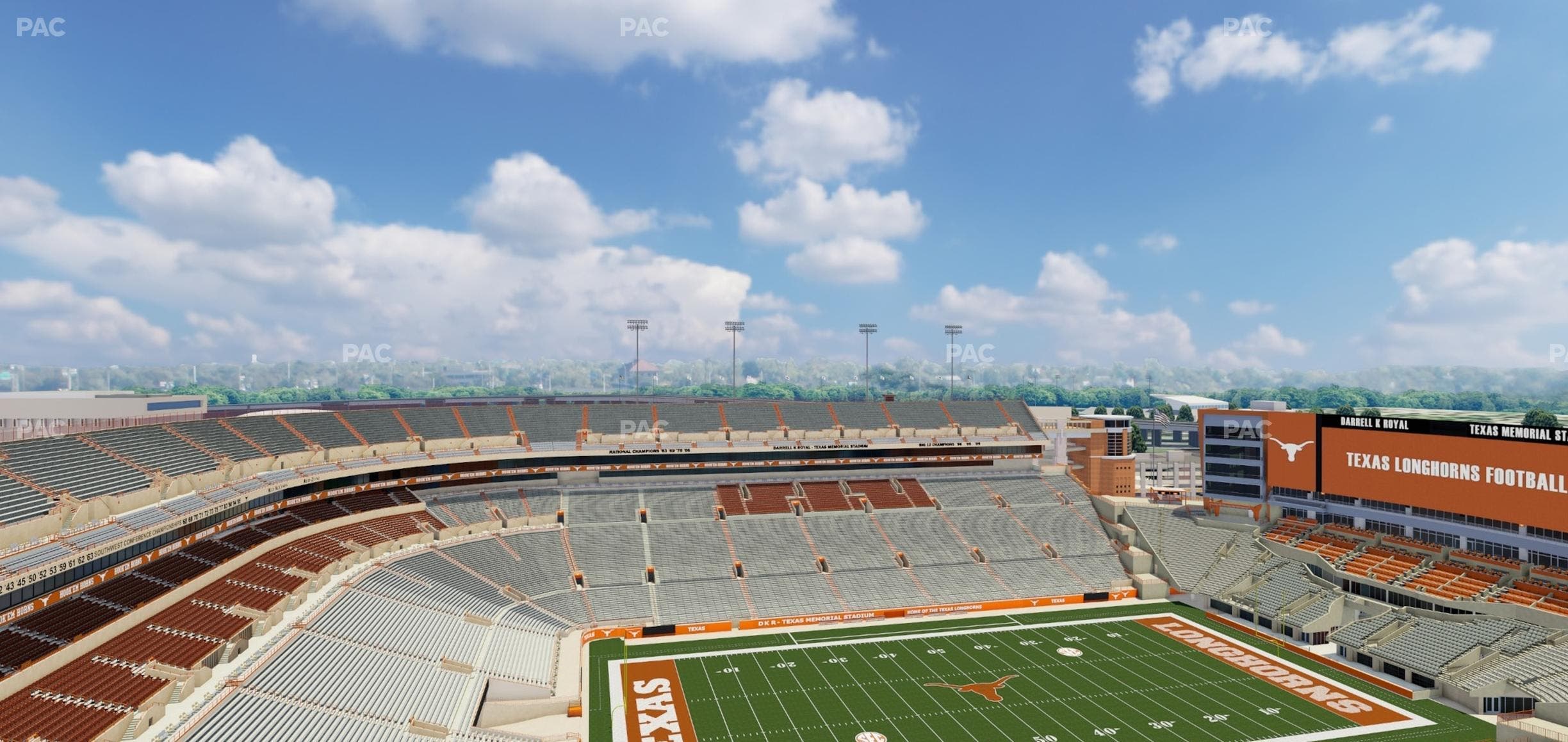 Darrell K Royal - Texas Memorial Stadium - Section 108 Seat View