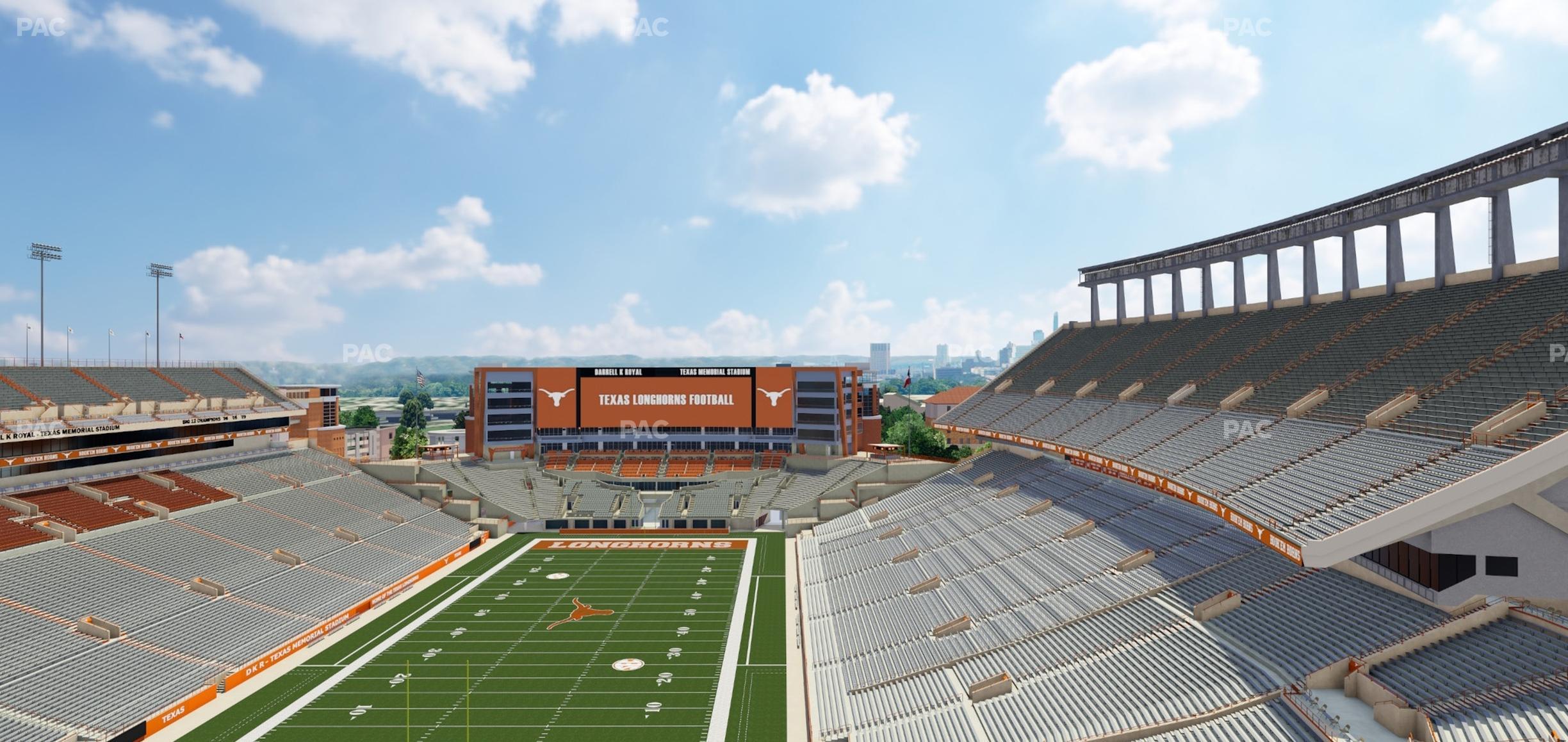 Darrell K Royal - Texas Memorial Stadium - Section 114 Seat View