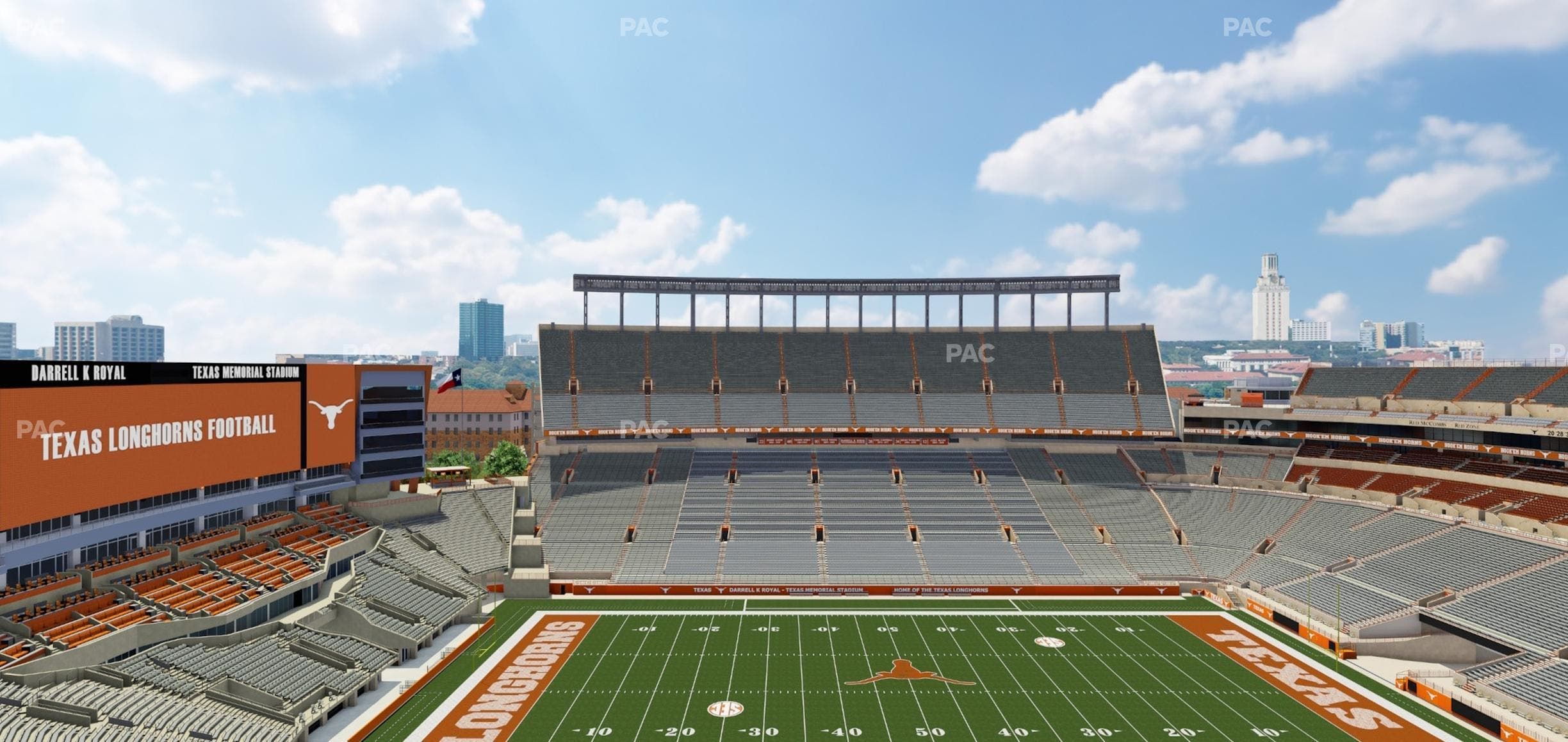 Darrell K Royal - Texas Memorial Stadium - Section 129 Seat View