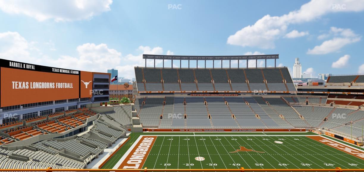 Darrell K Royal - Texas Memorial Stadium - Section 130 Seat View