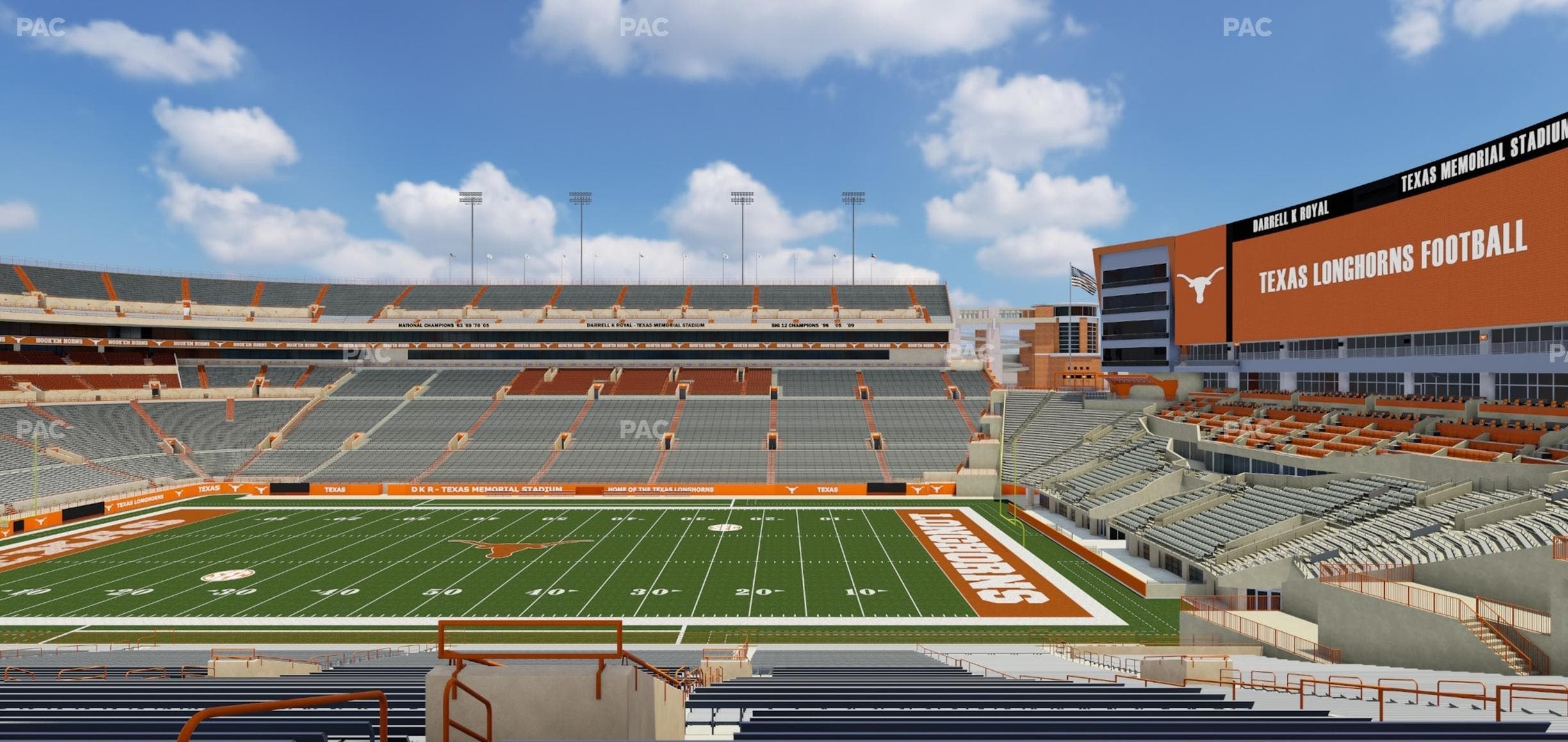 Darrell K Royal - Texas Memorial Stadium - Section 3 Seat View