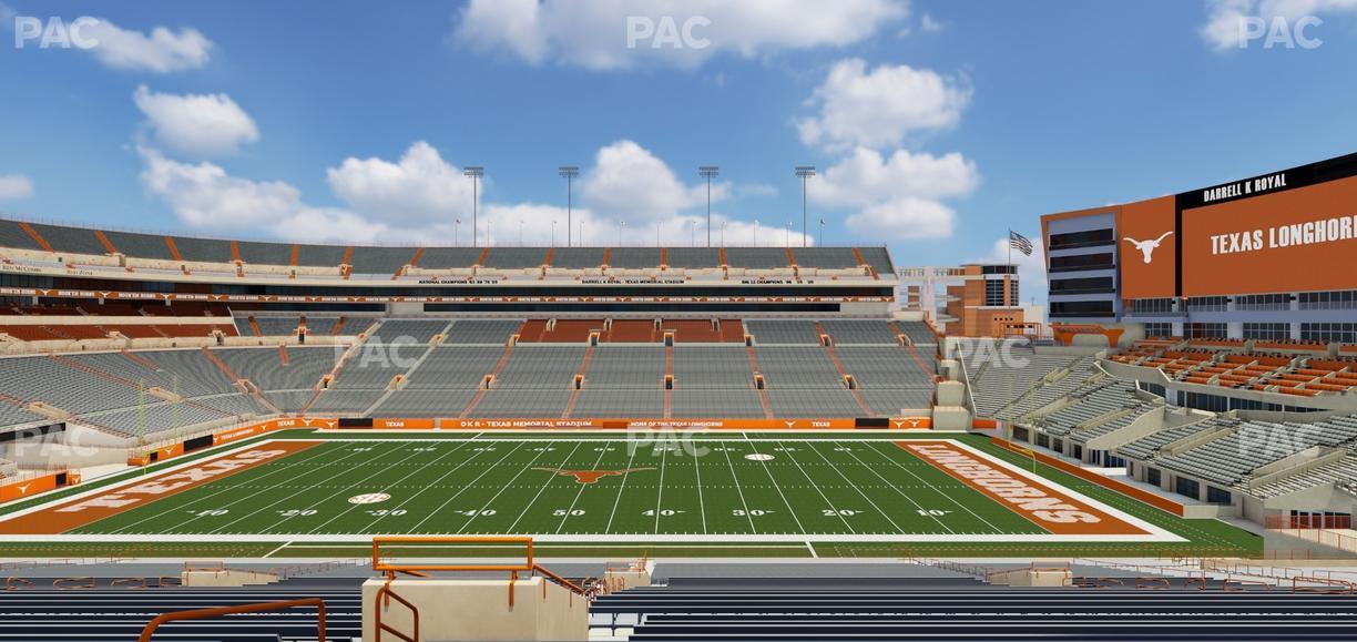 Darrell K Royal - Texas Memorial Stadium - Section 4 Seat View