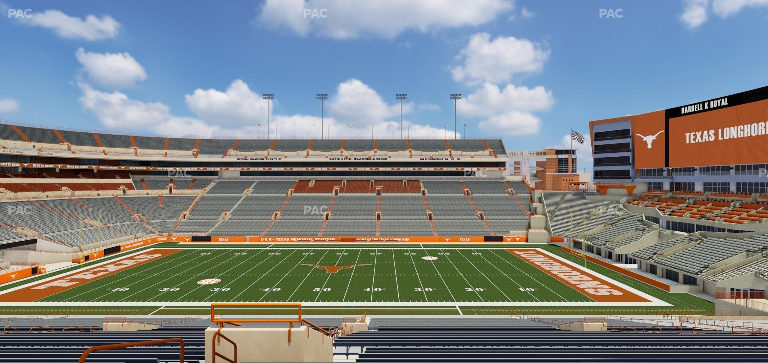 Darrell K Royal - Texas Memorial Stadium - Section 4 Seat View