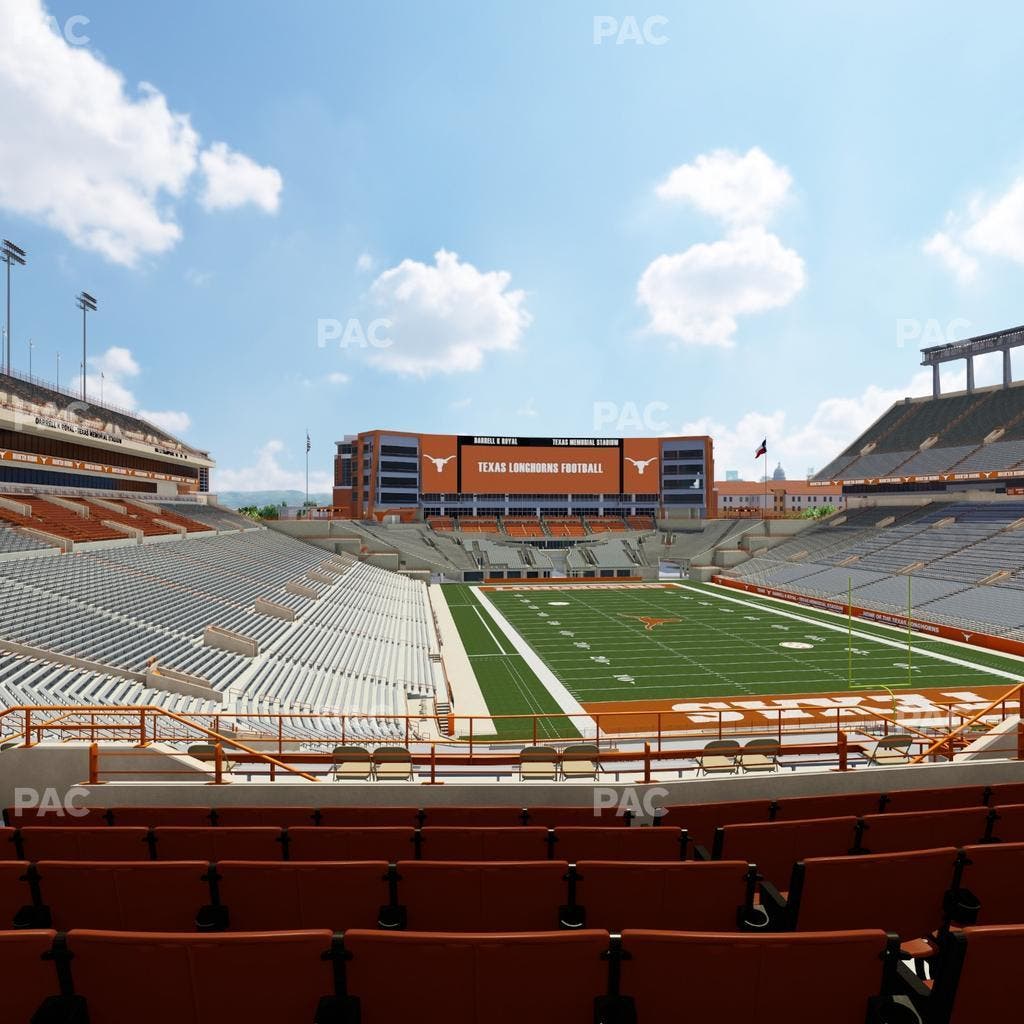 Darrell K Royal - Texas Memorial Stadium - Section Longhorn Lounge 18 Seat View