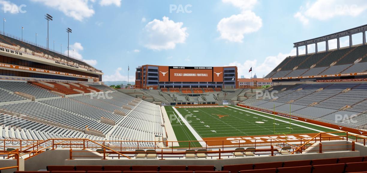 Darrell K Royal - Texas Memorial Stadium - Section Longhorn Lounge 18 Seat View