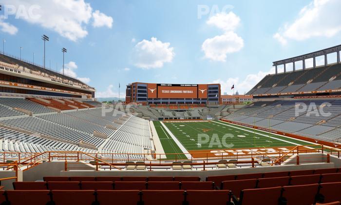 Darrell K Royal - Texas Memorial Stadium - Section Longhorn Lounge 18 Seat View