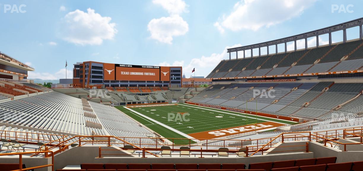 Darrell K Royal - Texas Memorial Stadium - Section Longhorn Lounge 19 Seat View