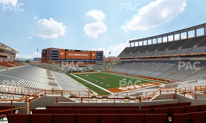 Darrell K Royal - Texas Memorial Stadium - Section Longhorn Lounge 19 Seat View