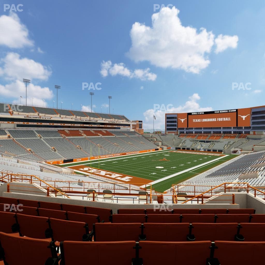 Darrell K Royal - Texas Memorial Stadium - Section Terrace Club 13 Seat View