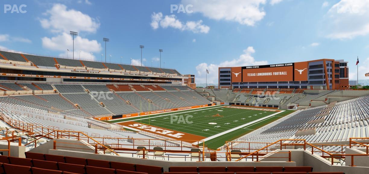Darrell K Royal - Texas Memorial Stadium - Section Terrace Club 13 Seat View