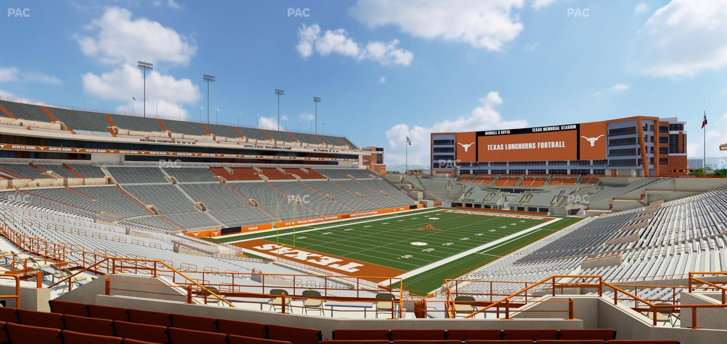 Darrell K Royal - Texas Memorial Stadium - Section Terrace Club 13 Seat View