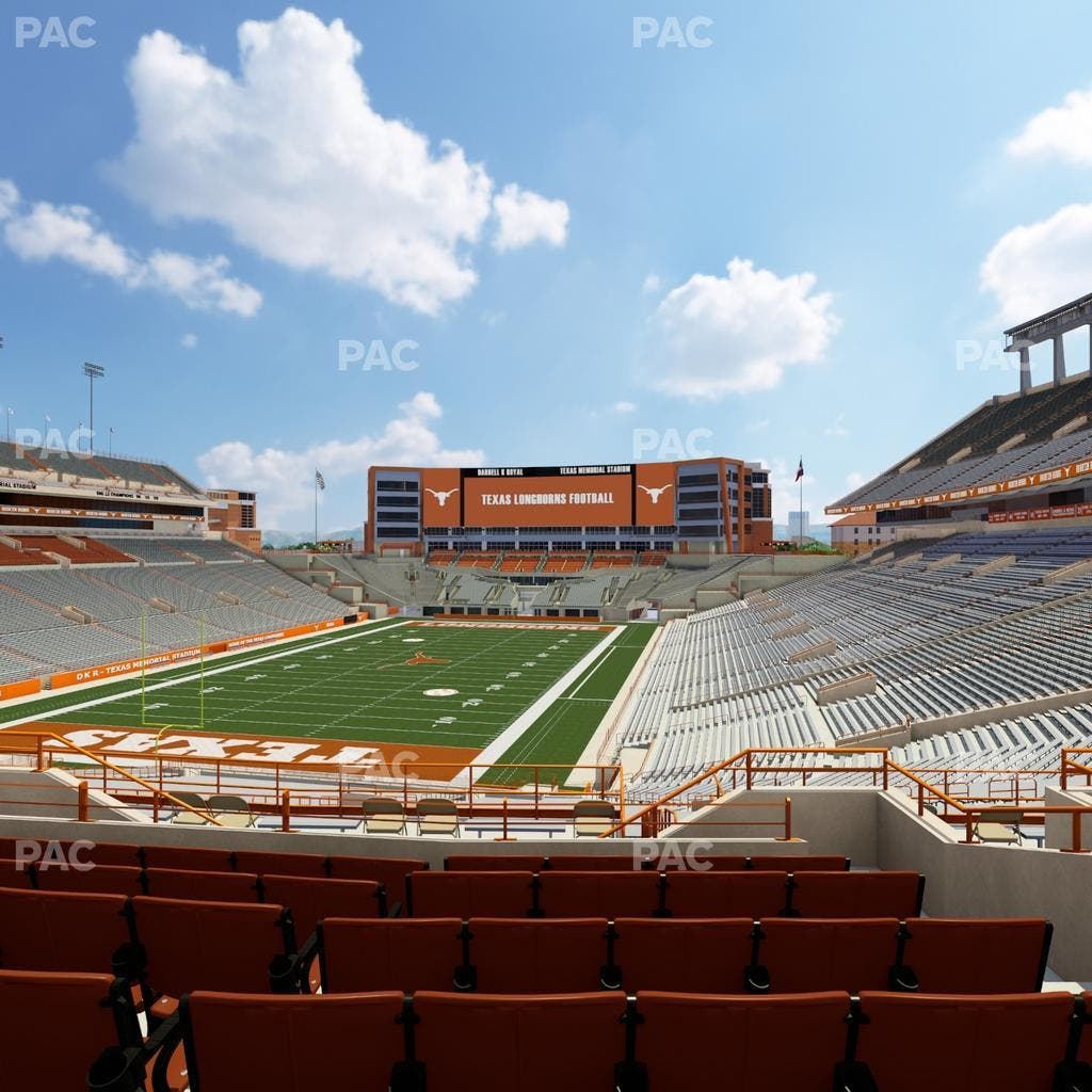 Darrell K Royal - Texas Memorial Stadium - Section Terrace Club 14 Seat View