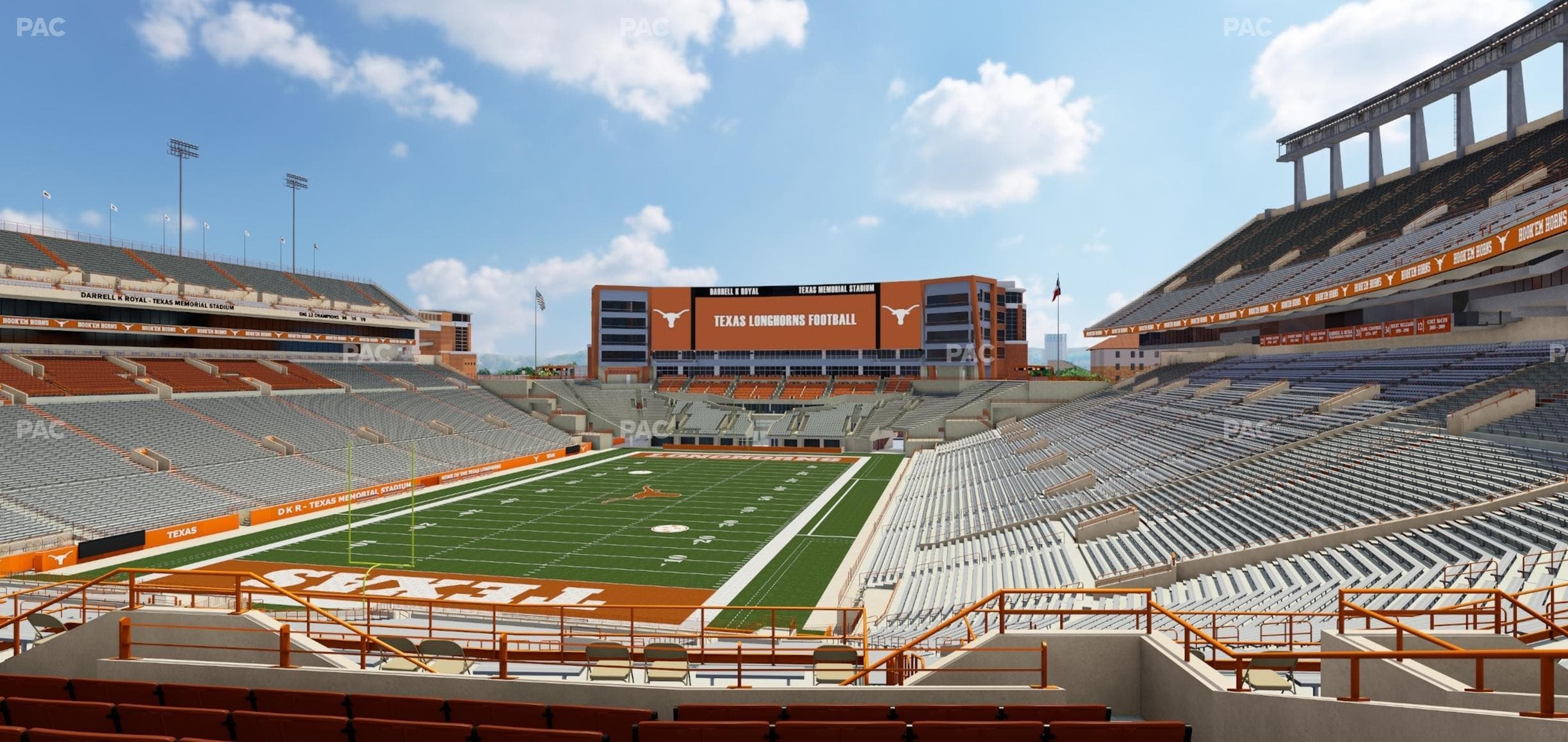 Darrell K Royal - Texas Memorial Stadium - Section Terrace Club 14 Seat View