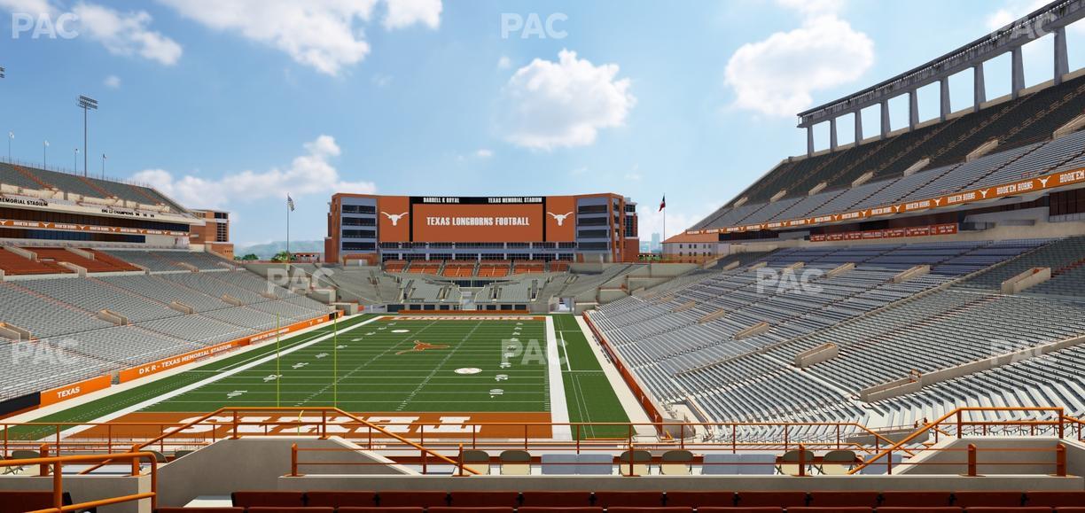 Darrell K Royal - Texas Memorial Stadium - Section Terrace Club 15 Seat View