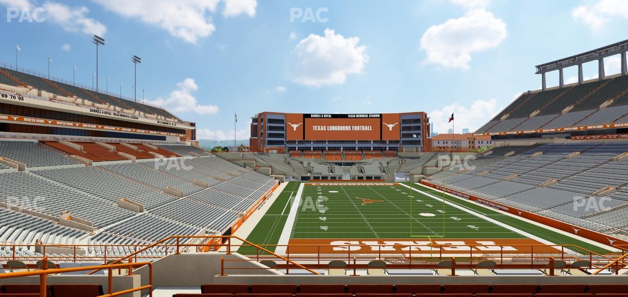 Darrell K Royal - Texas Memorial Stadium - Section Terrace Club 17 Seat View