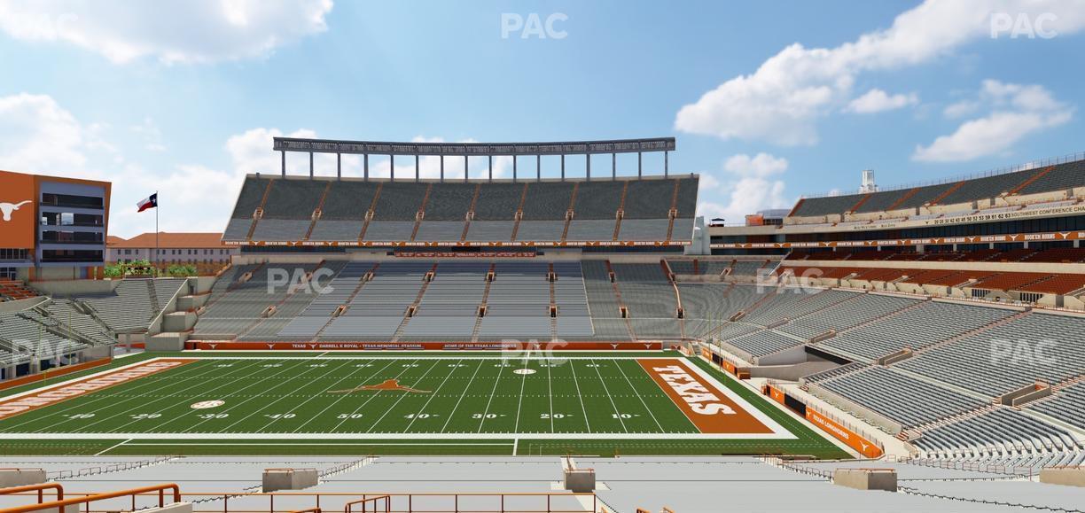 Darrell K Royal - Texas Memorial Stadium - Section Texas Club 27 C Seat View