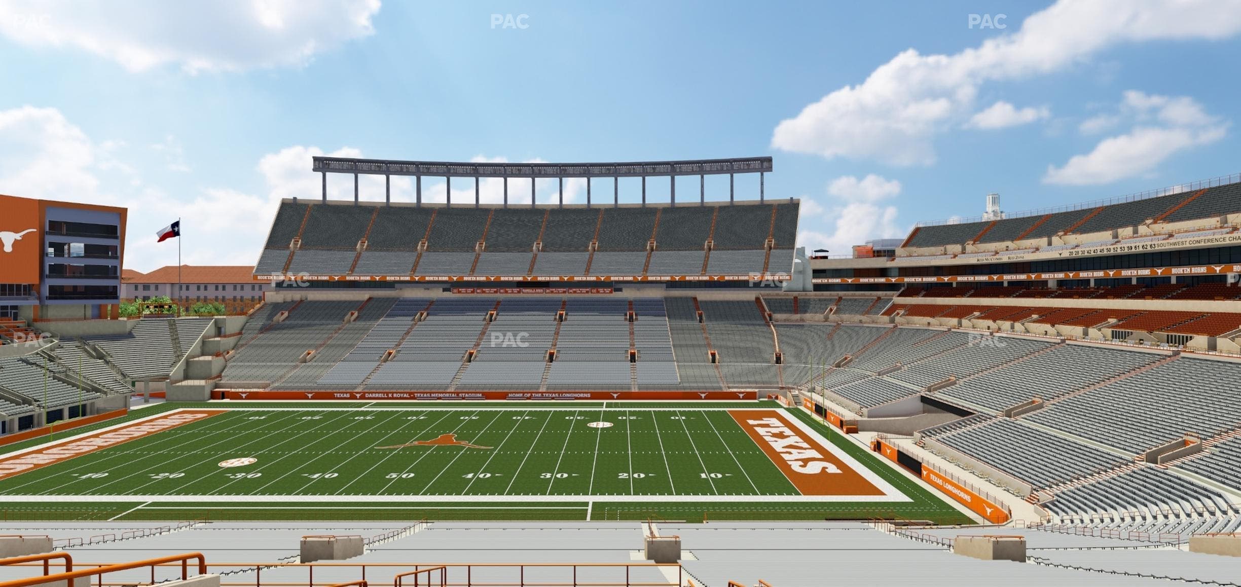 Darrell K Royal - Texas Memorial Stadium - Section Texas Club 27 C Seat View