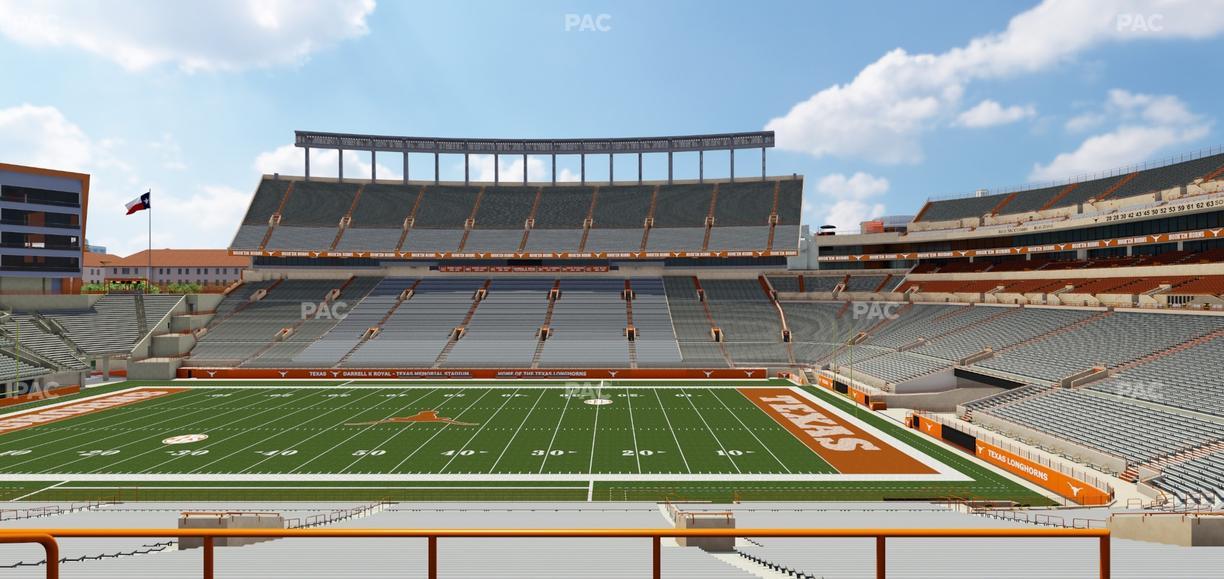 Darrell K Royal - Texas Memorial Stadium - Section Texas Club 27 C Seat View